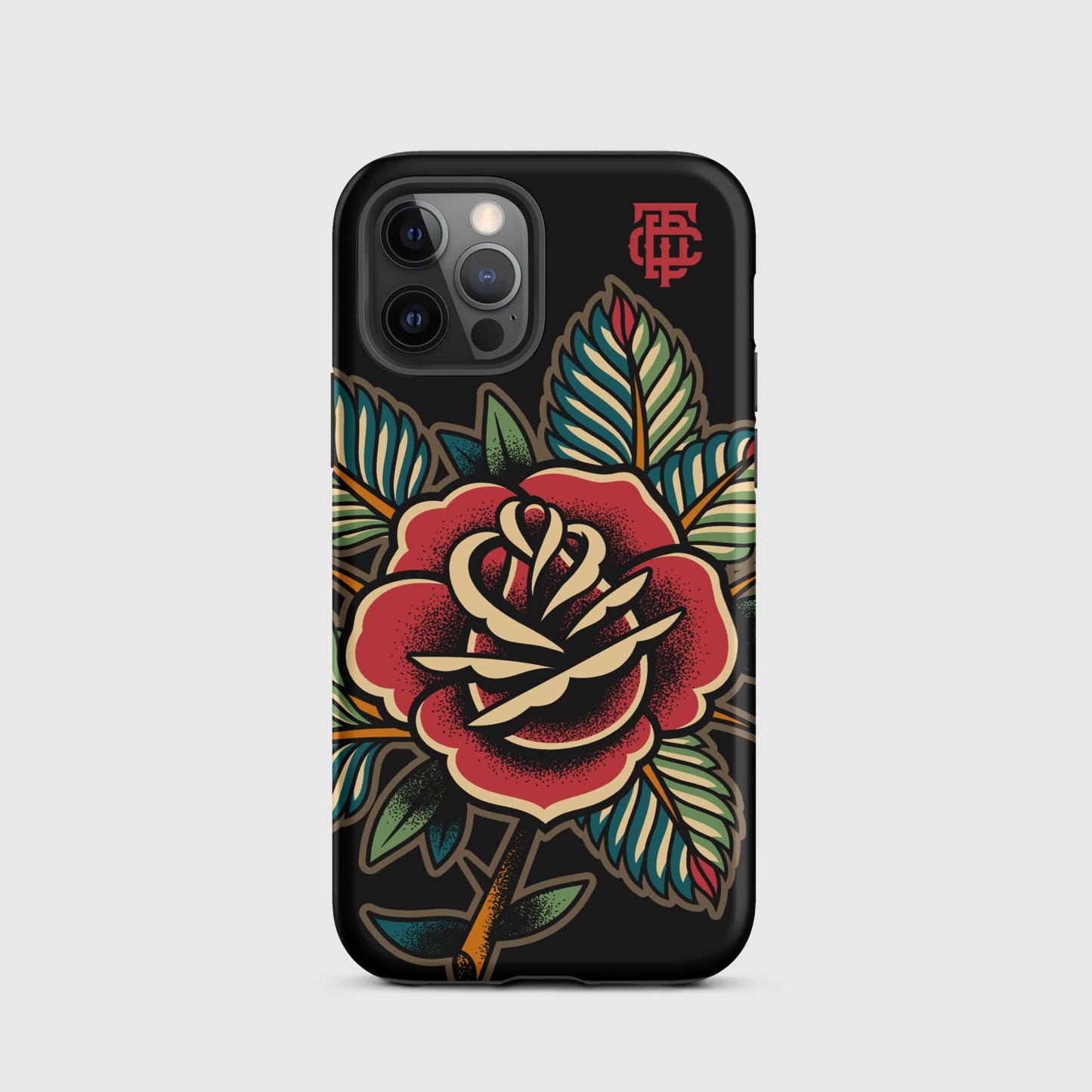 Rose Tattoo Black Tough Case for iPhone®