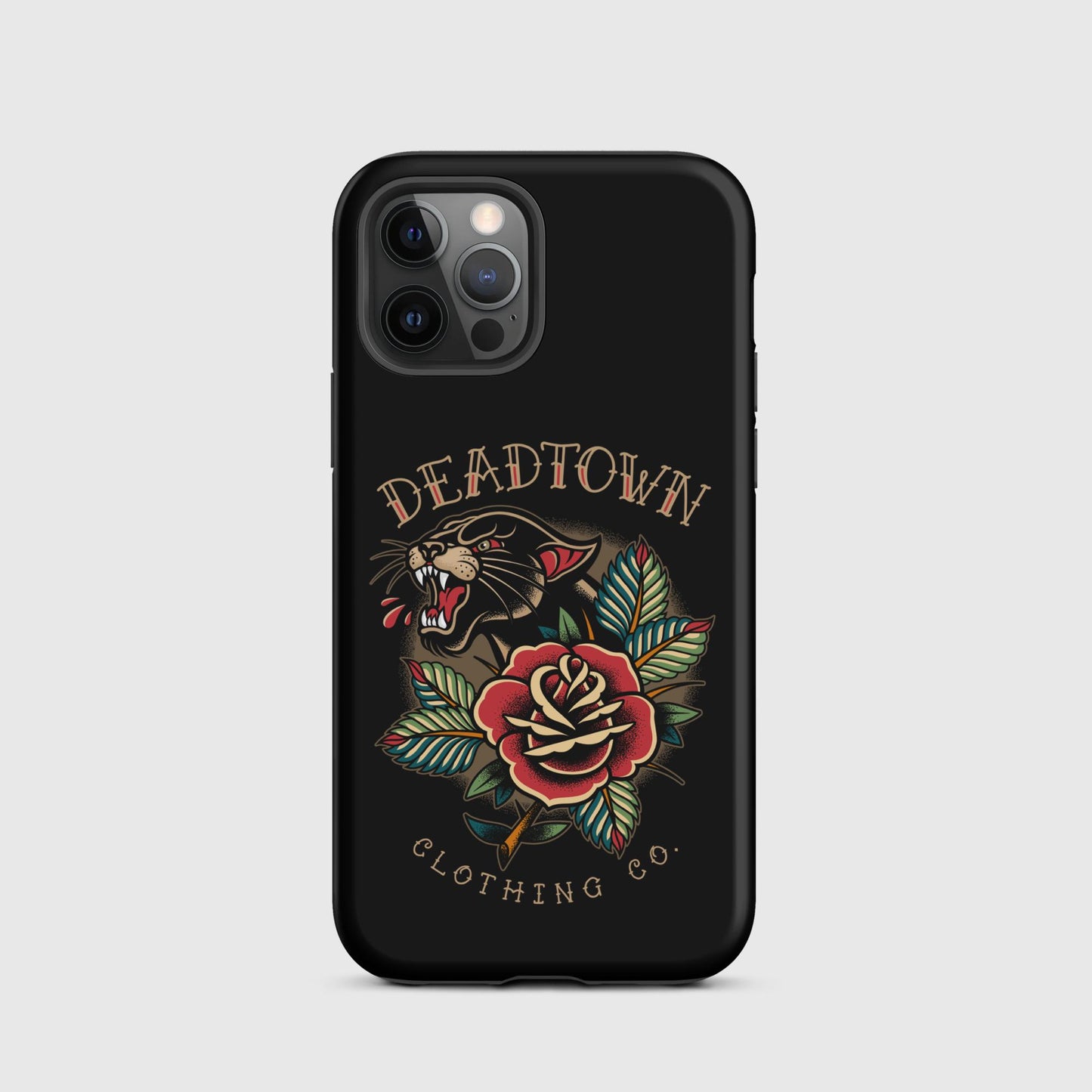 Panther & Rose Black Tough Case for iPhone®