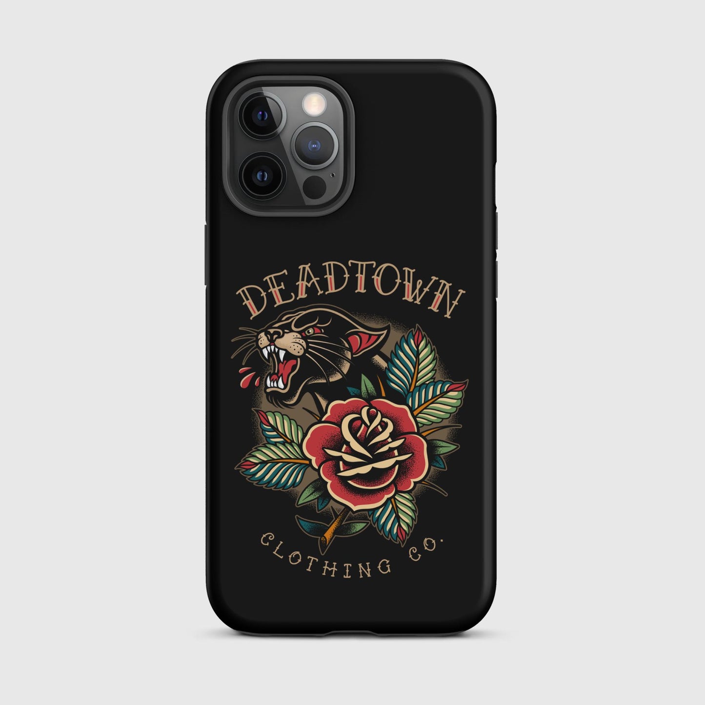 Panther & Rose Black Tough Case for iPhone®