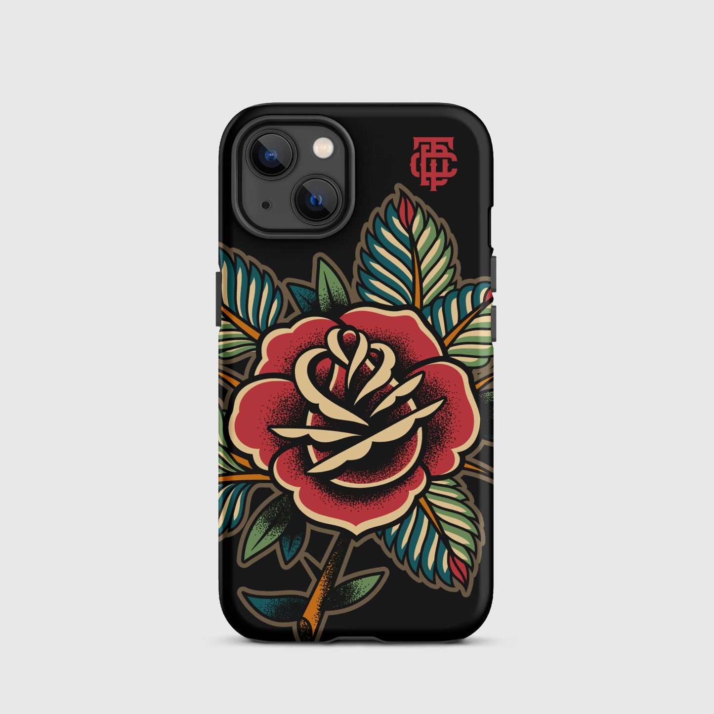 Rose Tattoo Black Tough Case for iPhone®