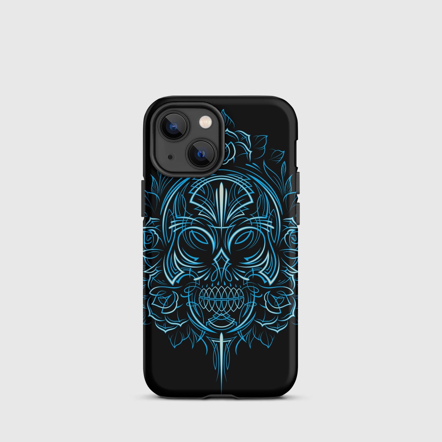 Pinstripe Skull & Roses Tough Case for iPhone®