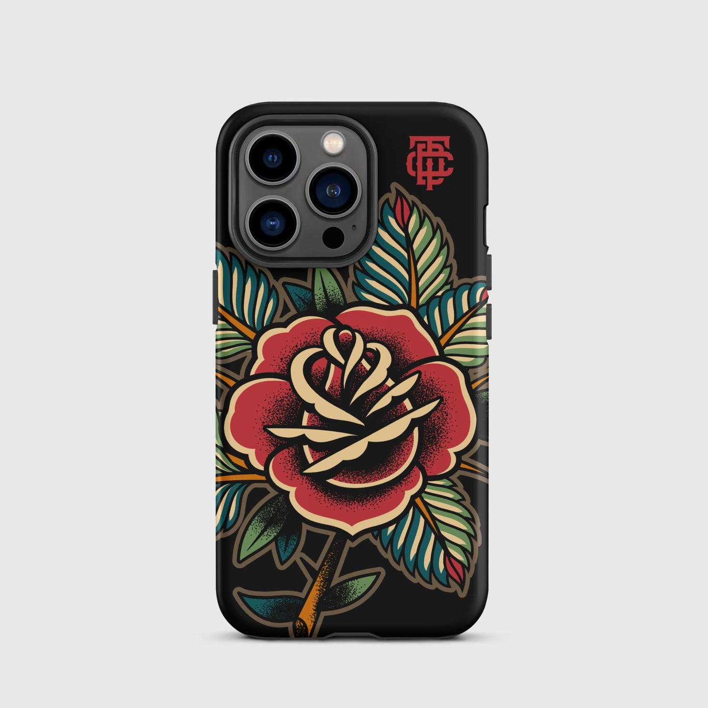 Rose Tattoo Black Tough Case for iPhone®