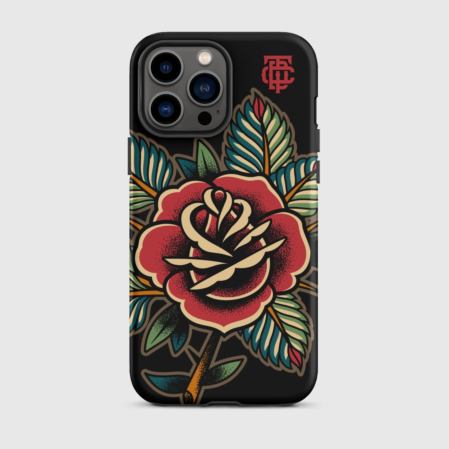 Rose Tattoo Black Tough Case for iPhone®