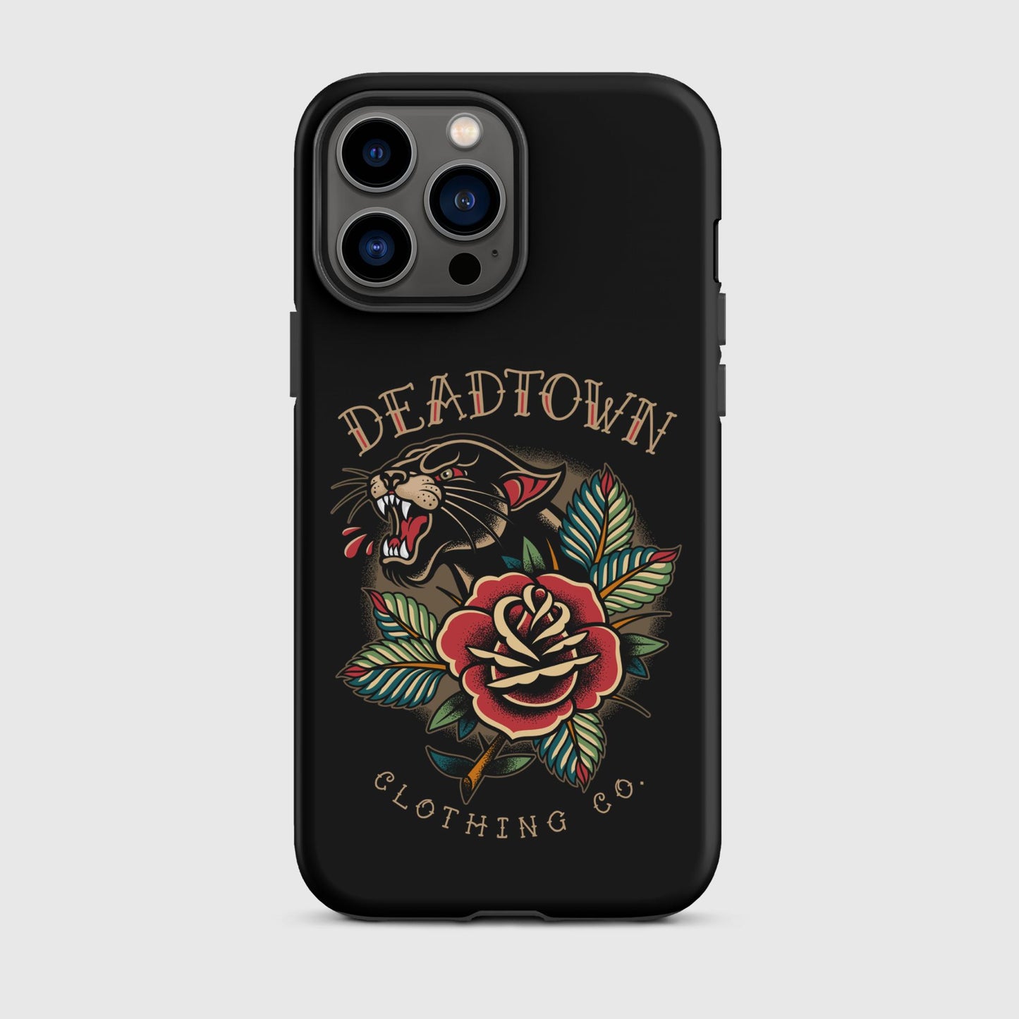 Panther & Rose Black Tough Case for iPhone®