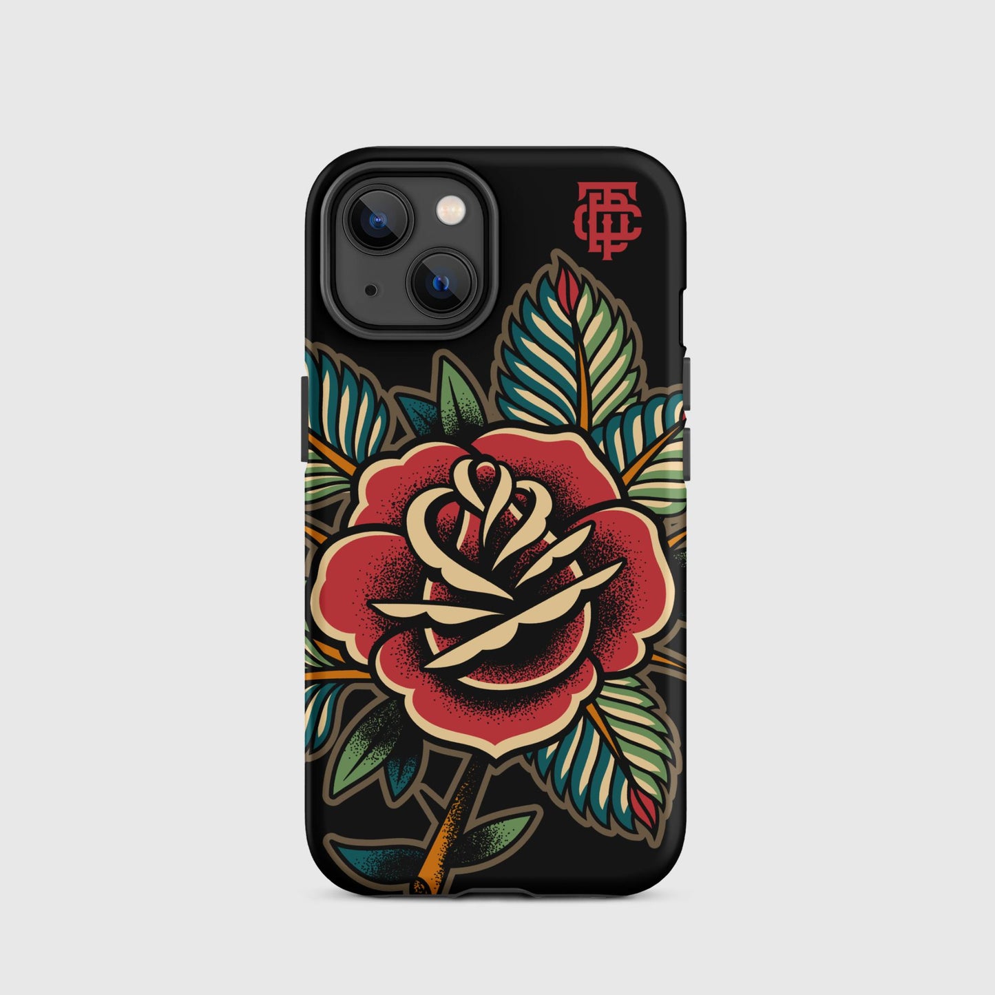 Rose Tattoo Black Tough Case for iPhone®