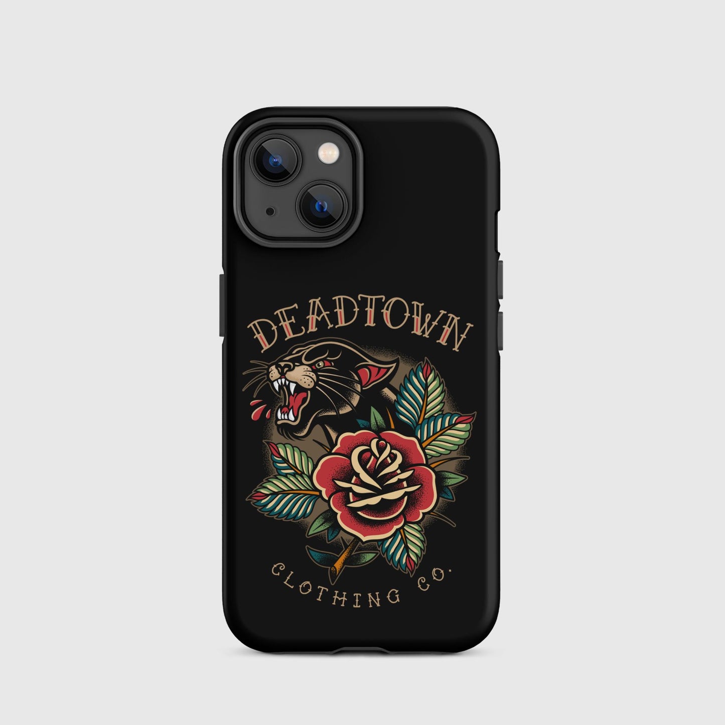 Panther & Rose Black Tough Case for iPhone®