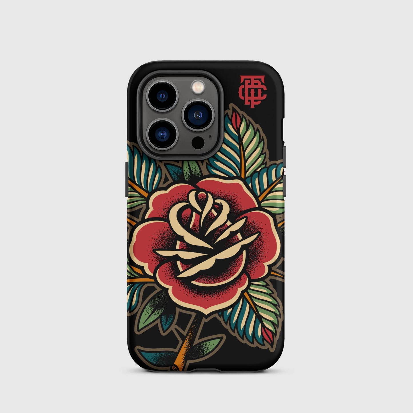 Rose Tattoo Black Tough Case for iPhone®