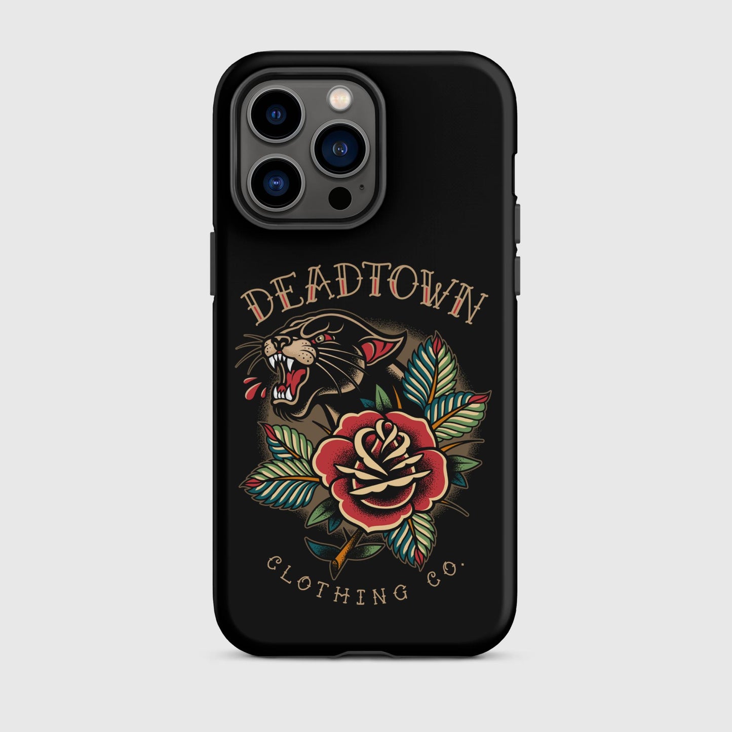 Panther & Rose Black Tough Case for iPhone®