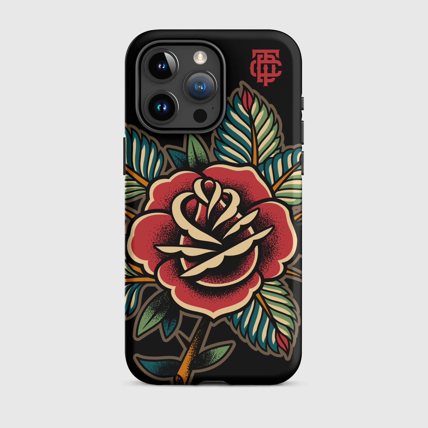 Rose Tattoo Black Tough Case for iPhone®