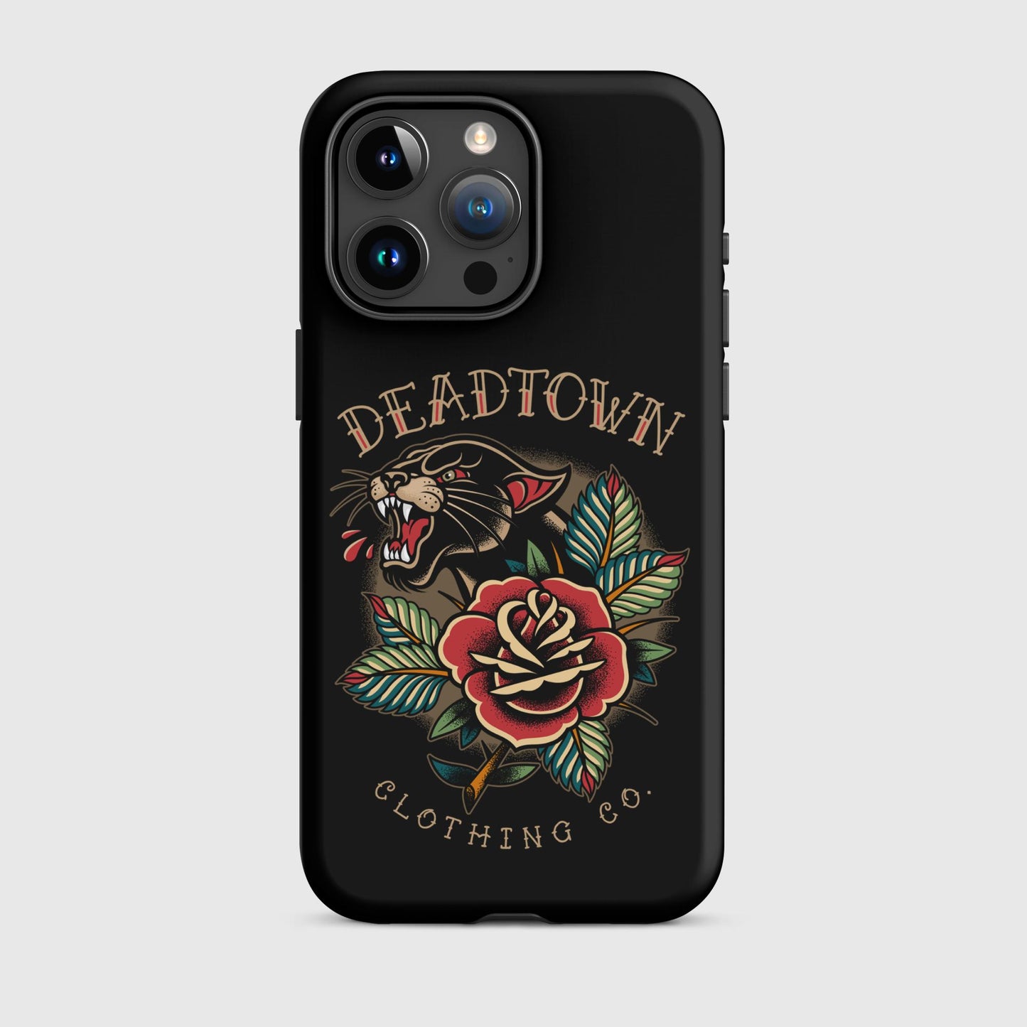 Panther & Rose Black Tough Case for iPhone®